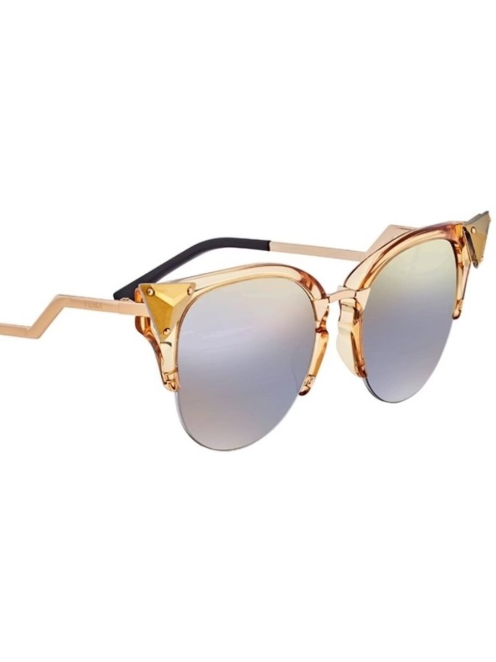 NWT~FENDI~Iridia FF 0041/S 27L/FQ Mirror Sunglasses